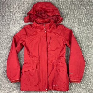 Eddie Bauer Weatheredge Jacket Women's Medium Red Hood